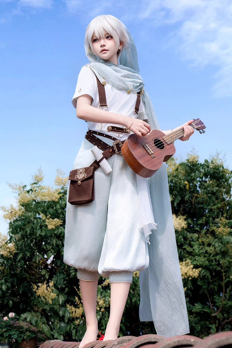 Galaxy Adventures Short Sleeves Elegant Prince Handsome Ouji Lolita Full Set