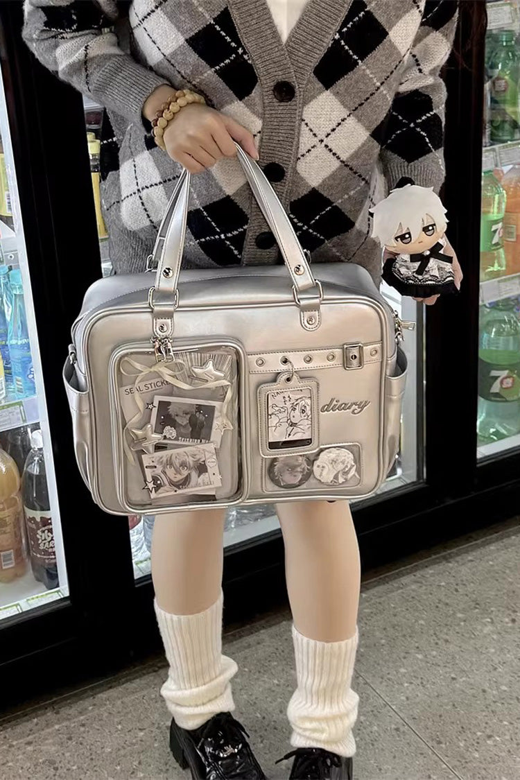 Classic Large Capacity Embroidered Crossbody Lolita Itabag 3 Colors
