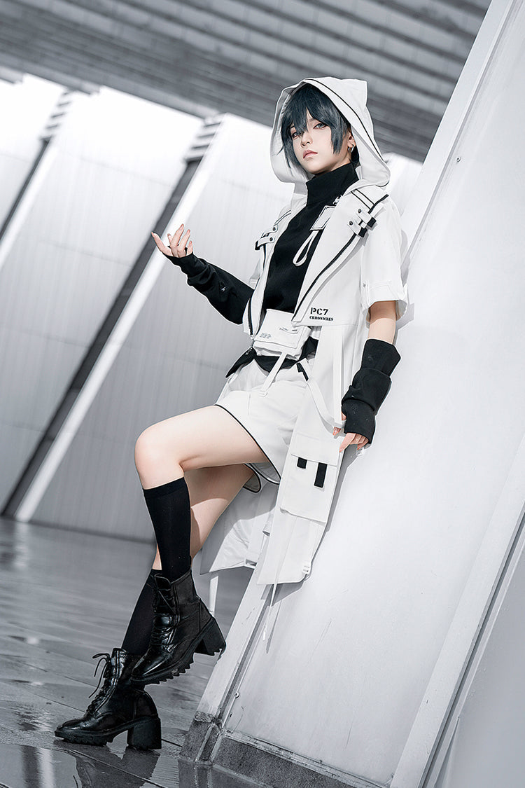 White White Cat Functional Style Ouji Fashion Prince Handsome Lolita Cat Ears Coat
