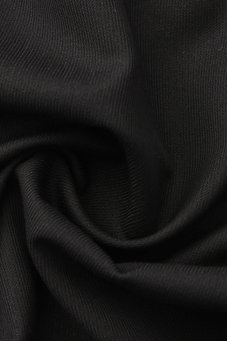 Black Immortal Silent Agent Sleeveless Ruffle Ouji Fashion Vintage Elegant Prince Lolita Long Coat
