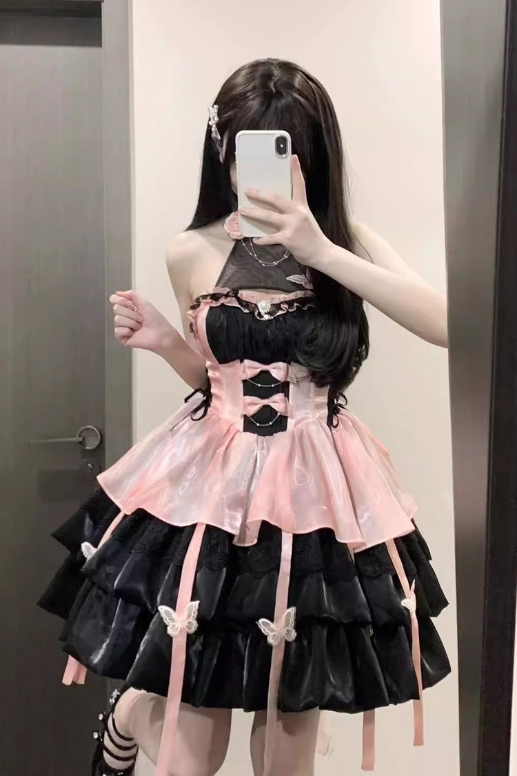 Love God's Promise Sleeveless Multi-layer Ruffle Sweet Elegant Princess Lolita Dress 3 Colors