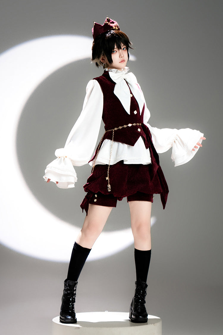 Red Rabbit Hunt Sweet Prince Handsome Ouji Lolita Vest