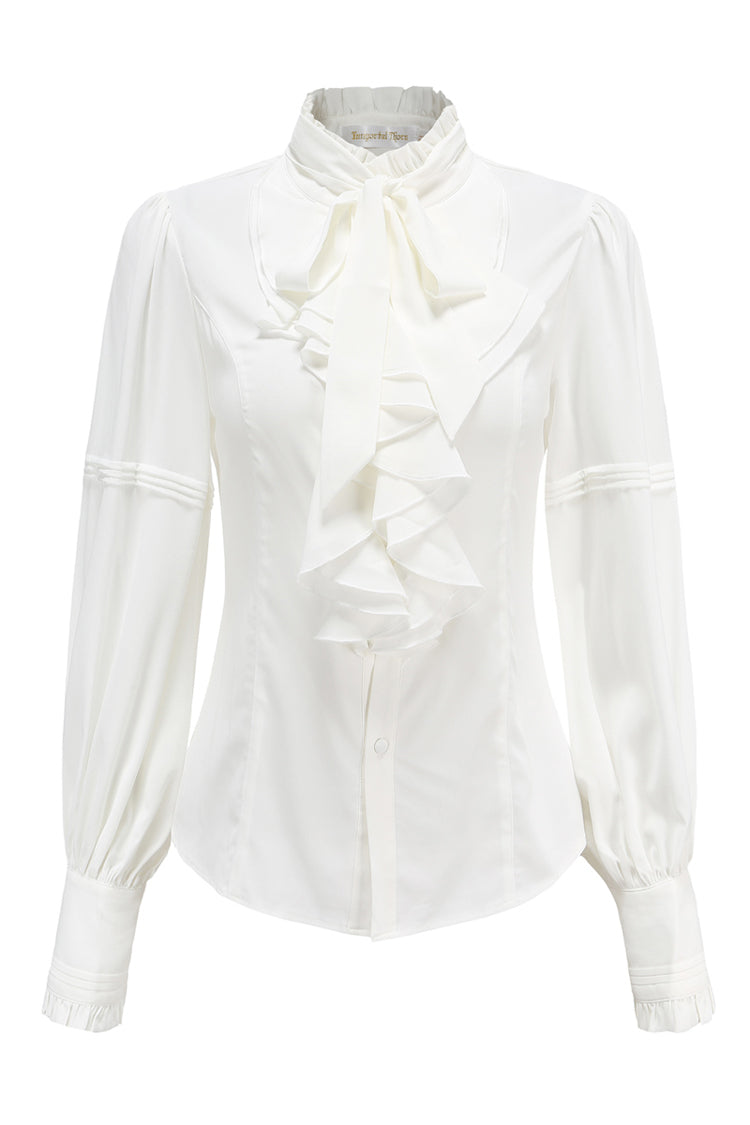 Original Retro Immortal Endless Promise Lace Bow Ouji Lolita Blouse