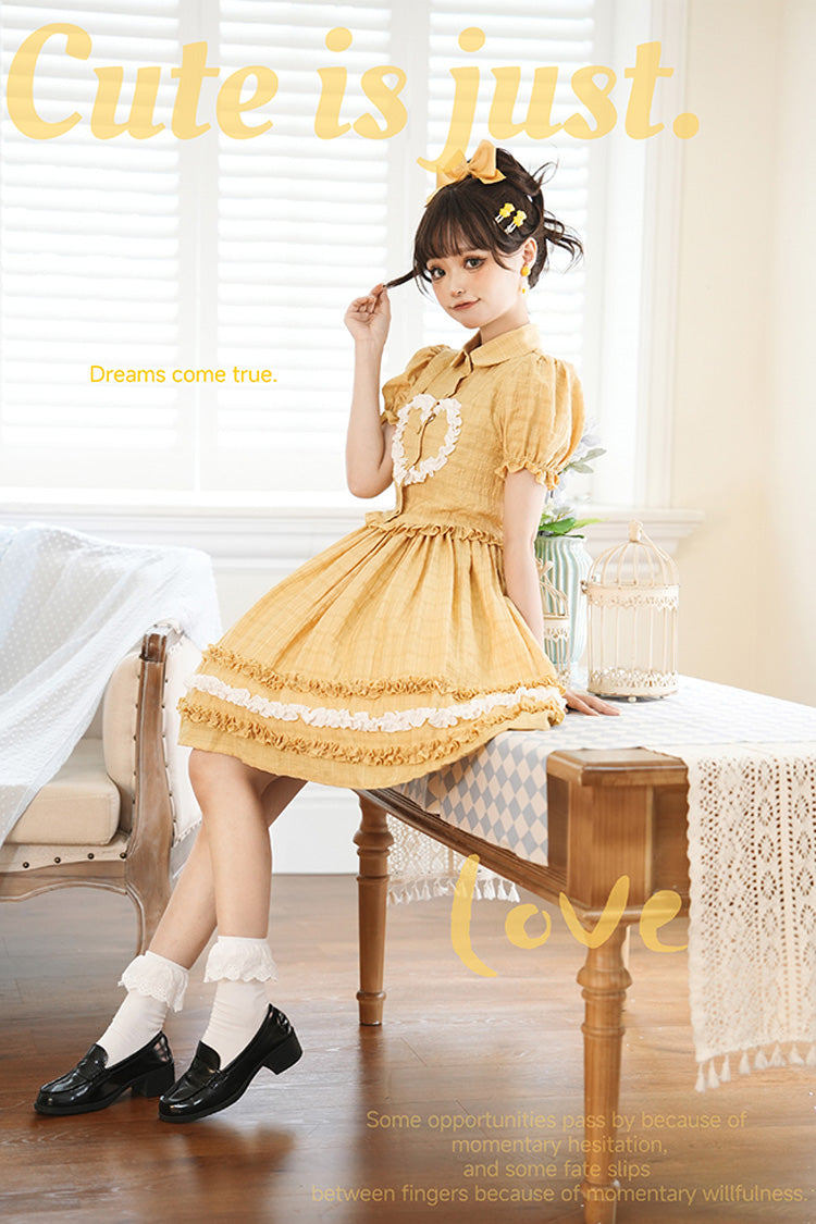Buji Island Sleeveless Ruffle Bowknot Sweet Lolita Jsk Dress 4 Colors