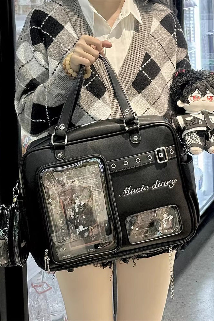 Classic Large Capacity Embroidered Crossbody Lolita Itabag 3 Colors