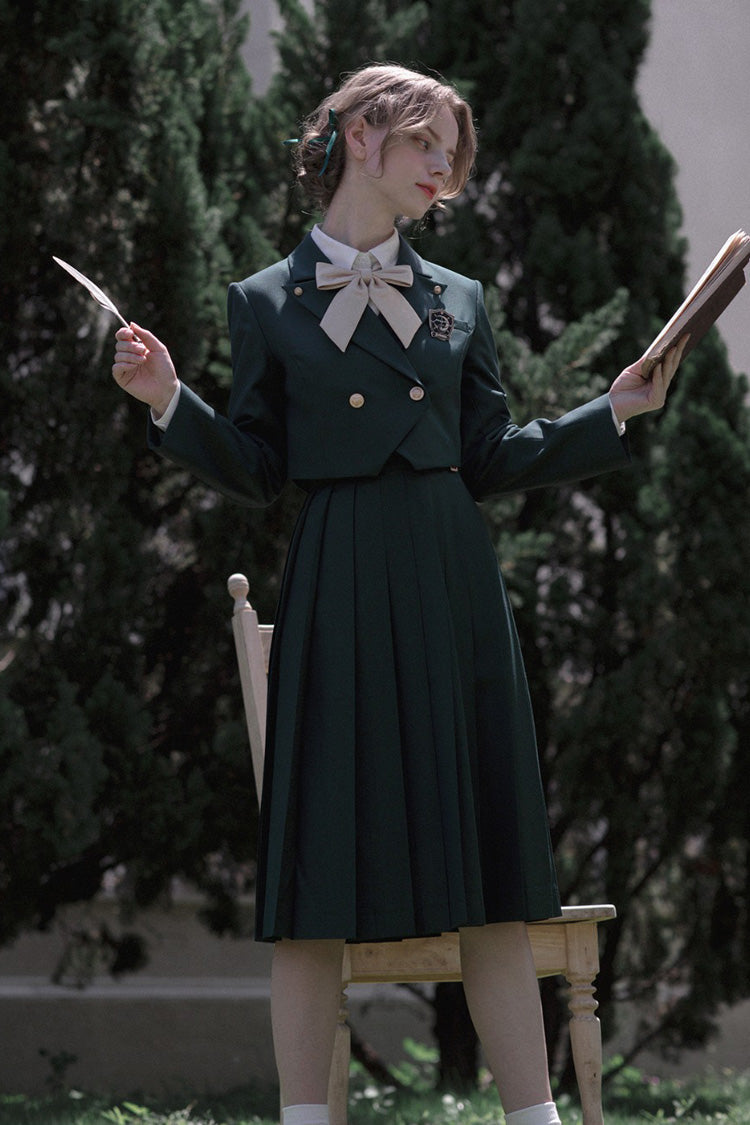 Green Artemis Sweet College Style Elegant Lolita Jumper Dress