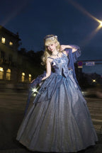 Blue Hime Lolita Starry Sky Style Prom Dresses for Tea Party or Graduation
