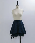 Ouji Fashion Lolita Gothic Sapphire Blue Vintage Cute Cool Jacket Lolita Rabbit Ears Prince Set