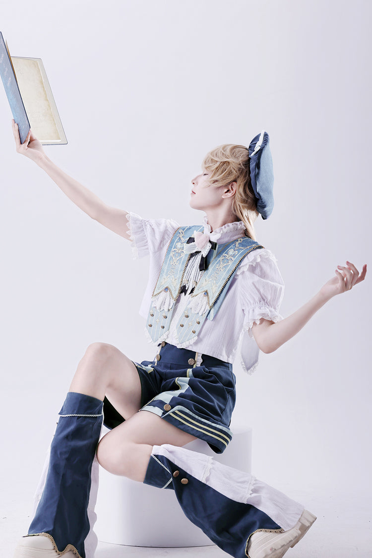 Blue Messenger of Heaven Ouji Prince Handsome Lolita Shorts
