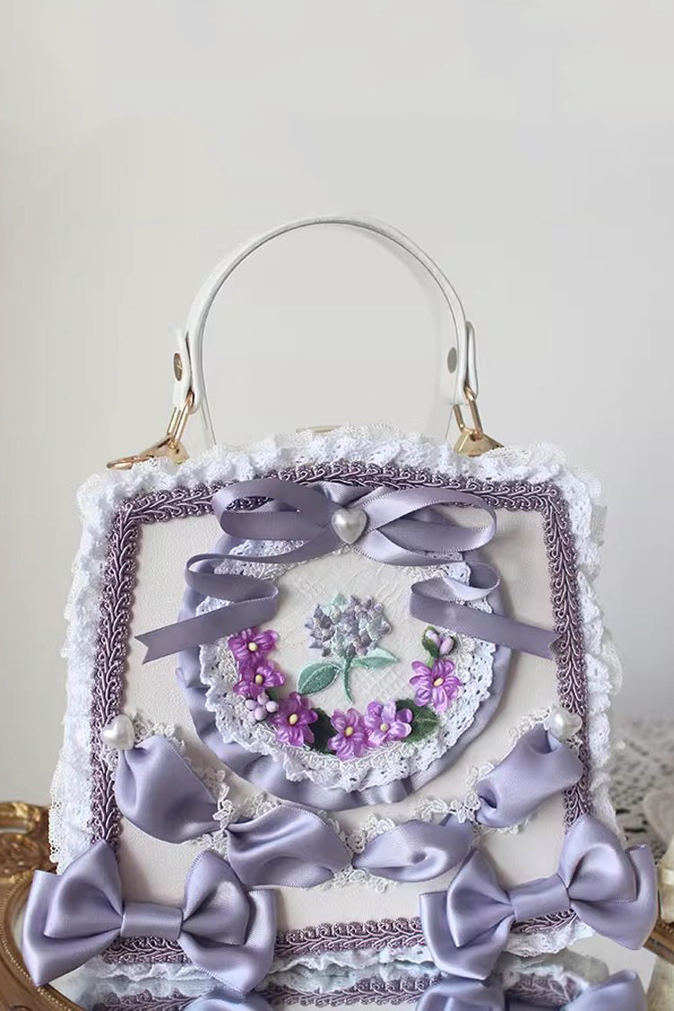 Four Seasons Floral Bowknot Lace Sweet Elegant Gorgeous Lolita Handbag 9 Colors