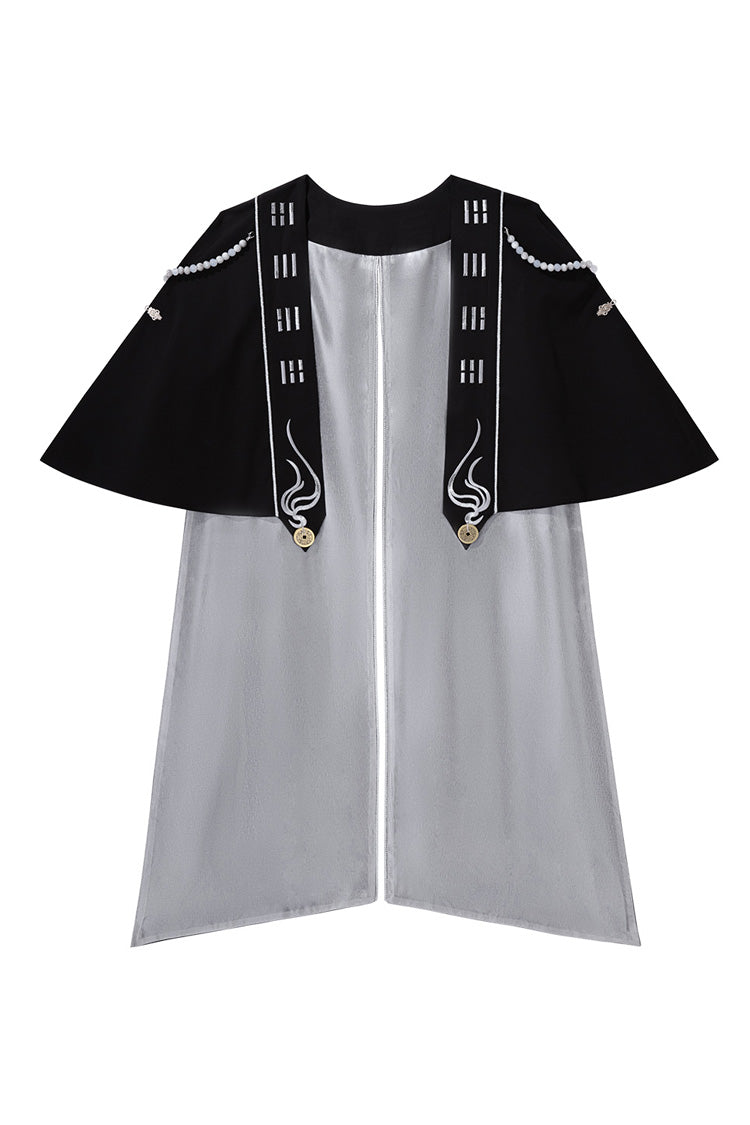 Black The Strange End of the Immortal Sect Sleeveless Chinese Style Ouji Lolita Set