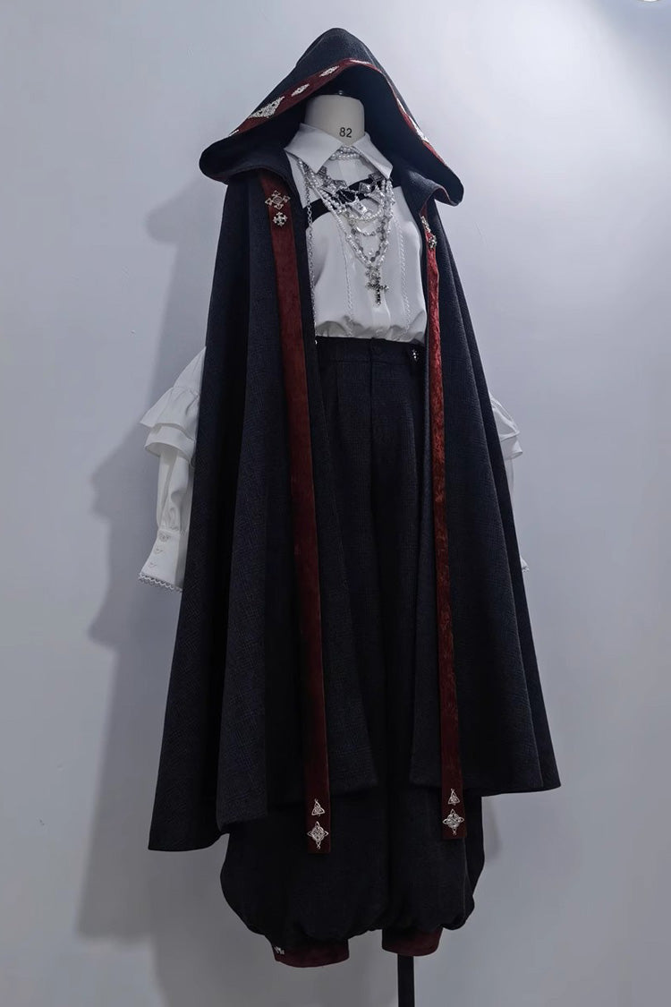 Black Sacred Vow Vintage Elegant Prince Handsome Ouji Lolita Pants
