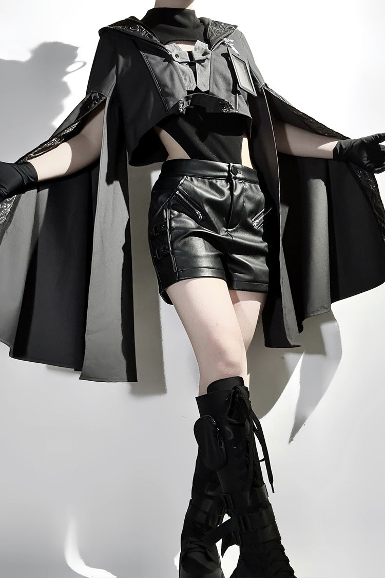 Black Black Sheep Research Society Gothic Prince Handsome Ouji Lolita Shorts Set