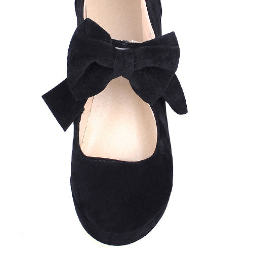 Elegant Pure Color Bowknot Round-toe Sweet Lolita High Heel Shoes