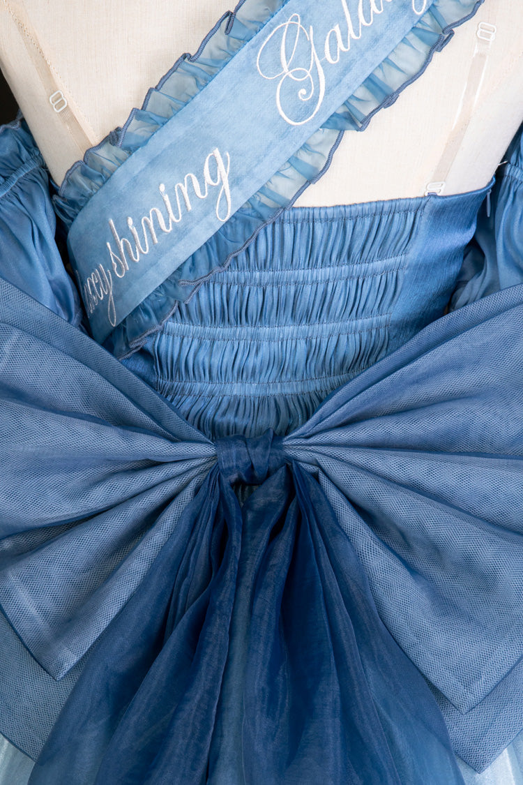 Blue Mermaid Princess Ruffle Hanayome Bowknot Sweet Elegant Lolita Jsk Dress Set