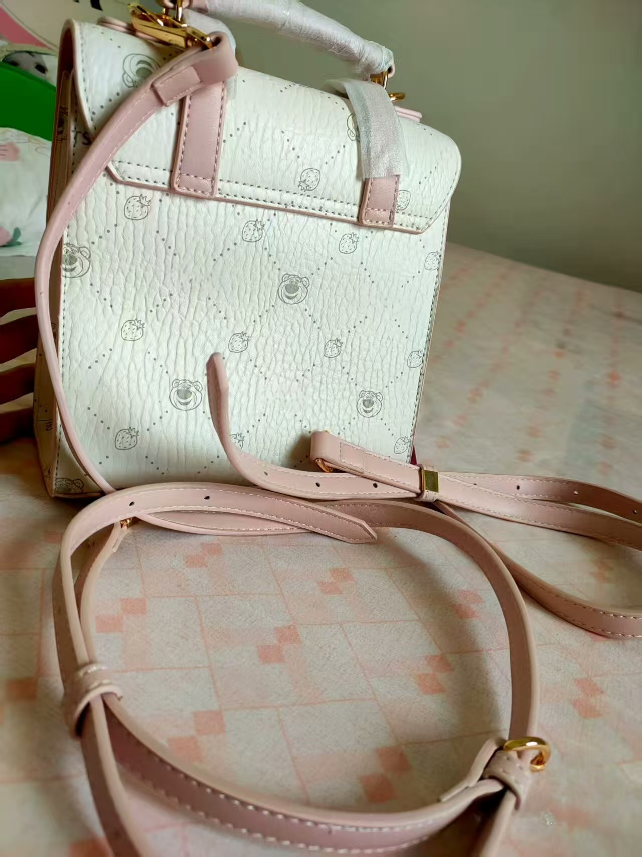 Sweet Lolita Bag Pink Doll Bowknot Leather Bag