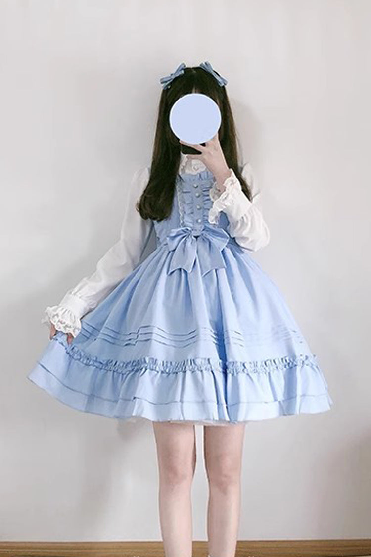 Ice Cream Bowknot Ruffle Chiffon Sweet Lolita Jsk Dress 7 Colors
