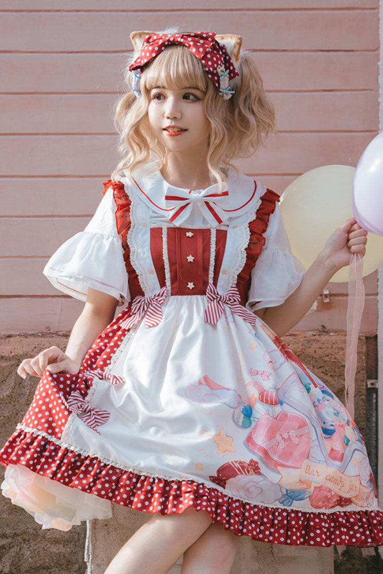 Candy Gift Polka Point Print Princess Sweet Lolita JSK Dress