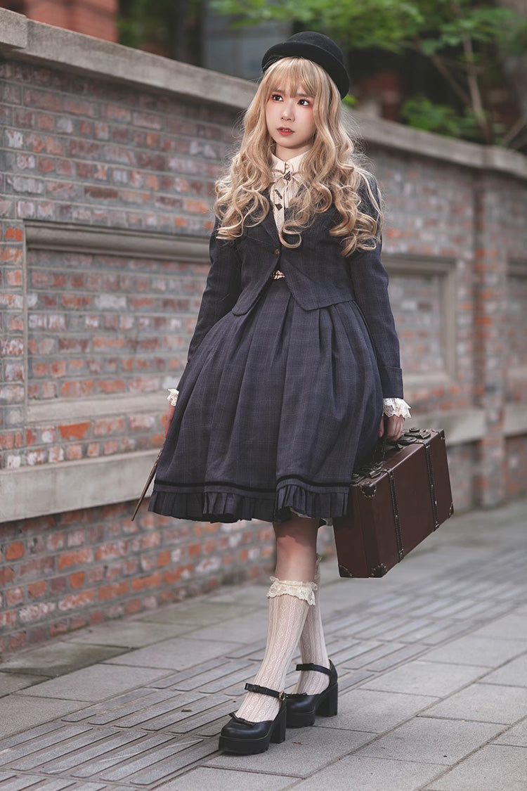 Princess Lost In The Fog Ruffle College Style Elegant Classic Lolita JSK Dress 2 Colors