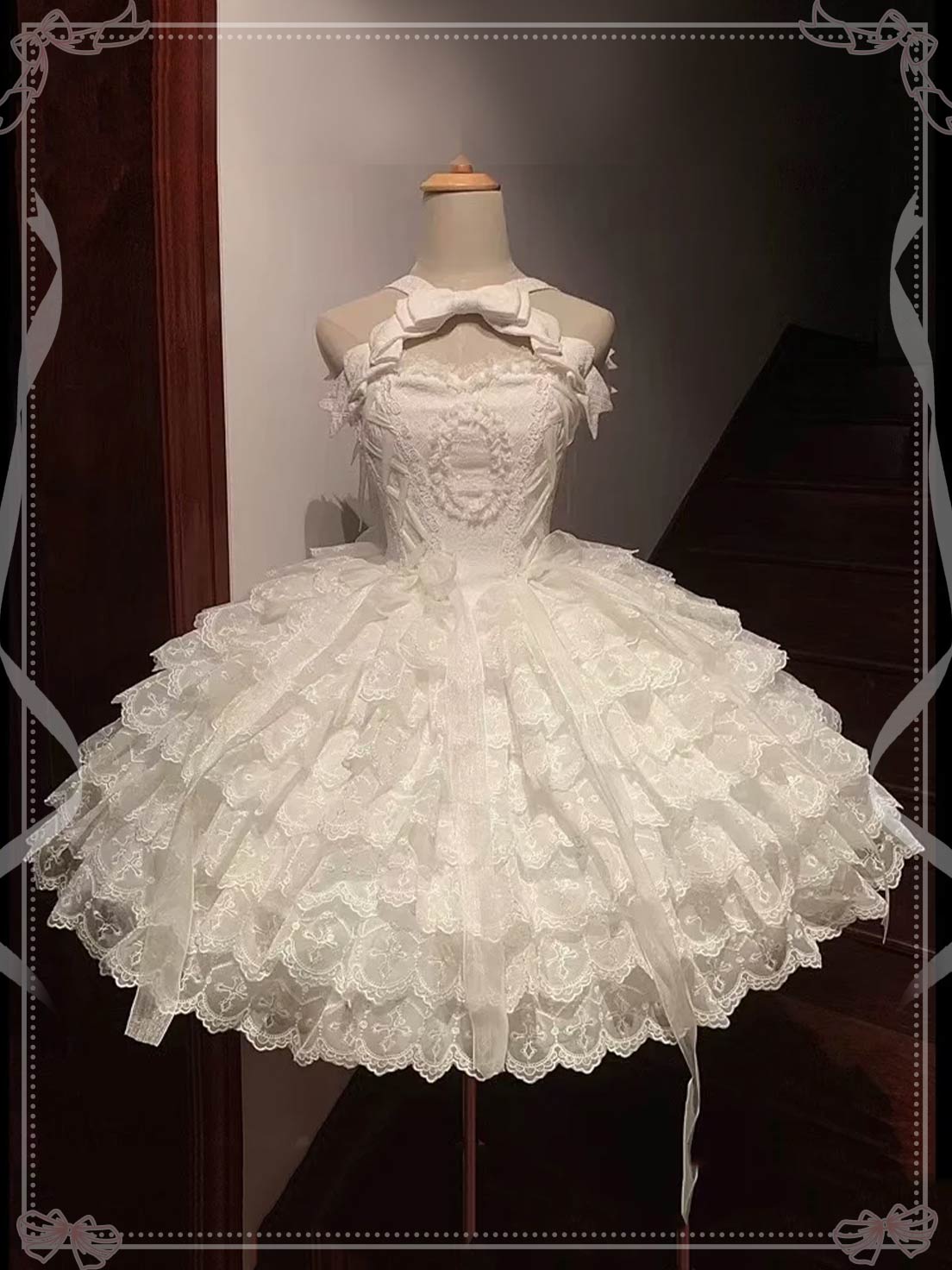 white fantasy dress