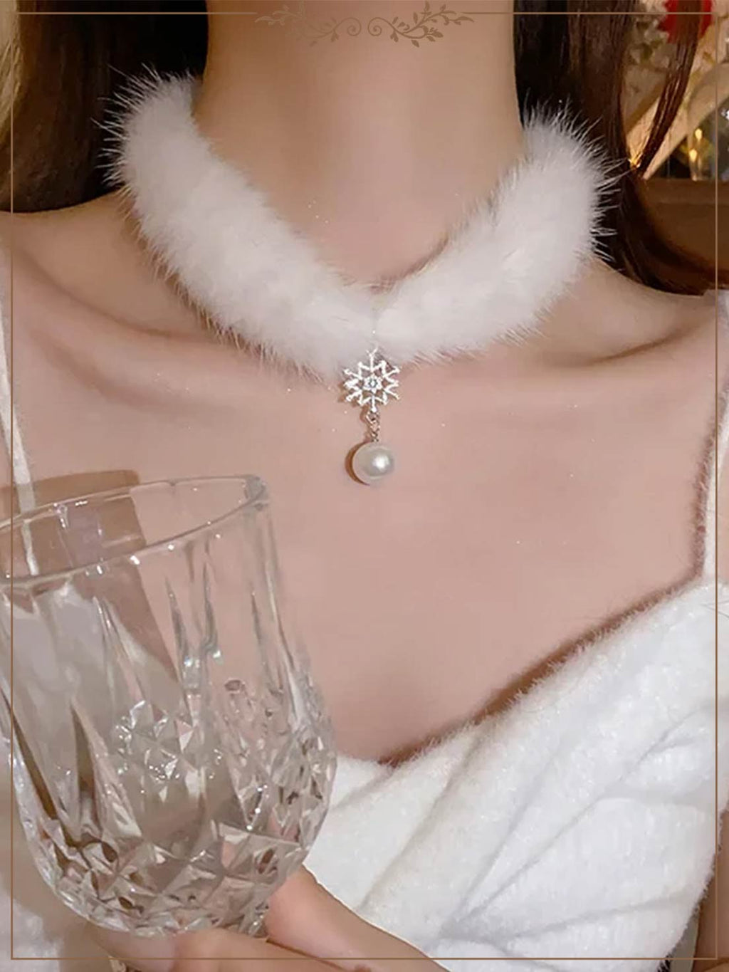 Lolita Necklace Winter Plus Choker Collar Lolita Accessories