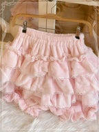 Lolita Petticoats Pink Japanese Warm Pumpkin Leggings Cake Versatile Shorts