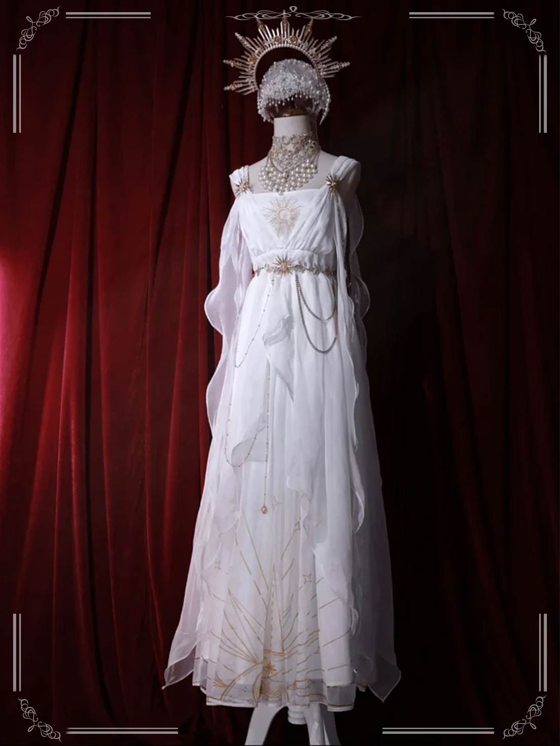 Greek Goddess floor-length Dress