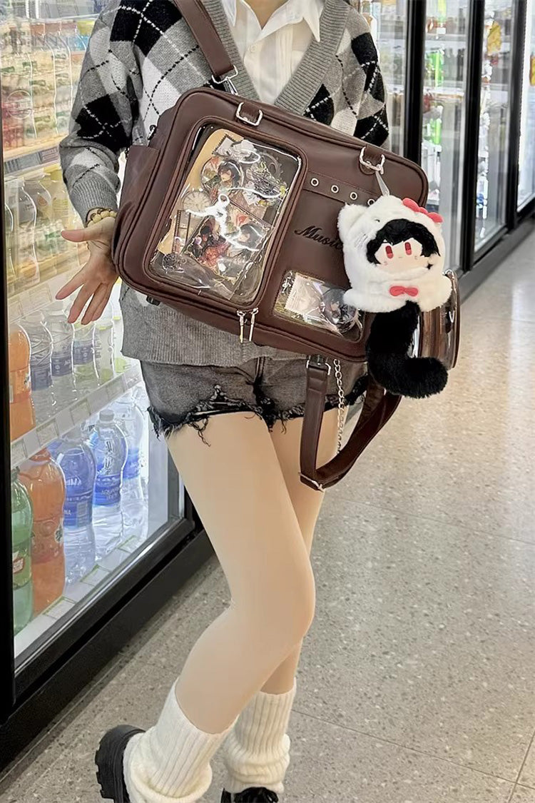 Classic Large Capacity Embroidered Crossbody Lolita Itabag 3 Colors
