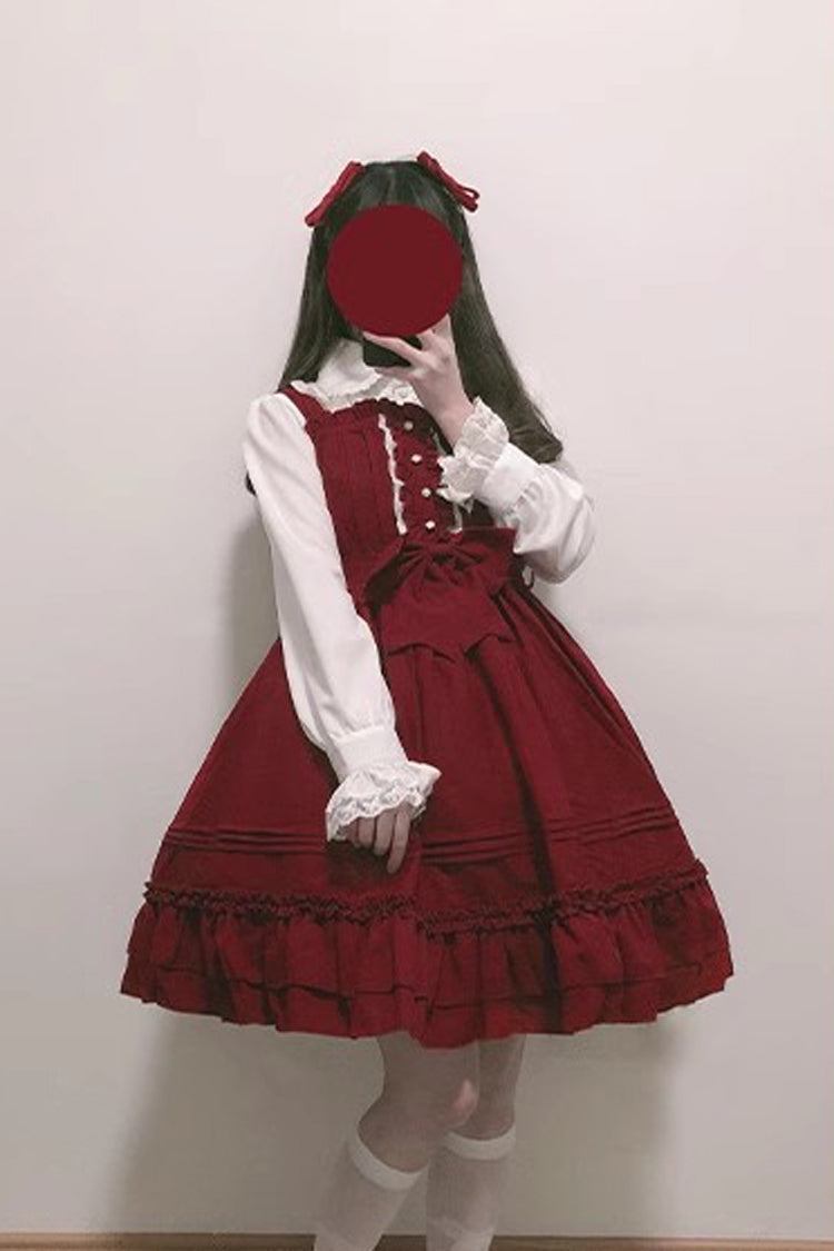 Ice Cream Bowknot Ruffle Chiffon Sweet Lolita Jsk Dress 7 Colors