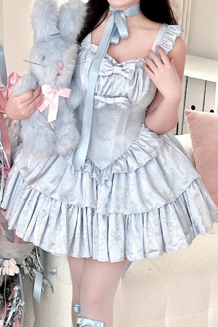 Angel Ribbon Multi-layer Ruffle Lace Sweet Lolita Dress 3 Colors