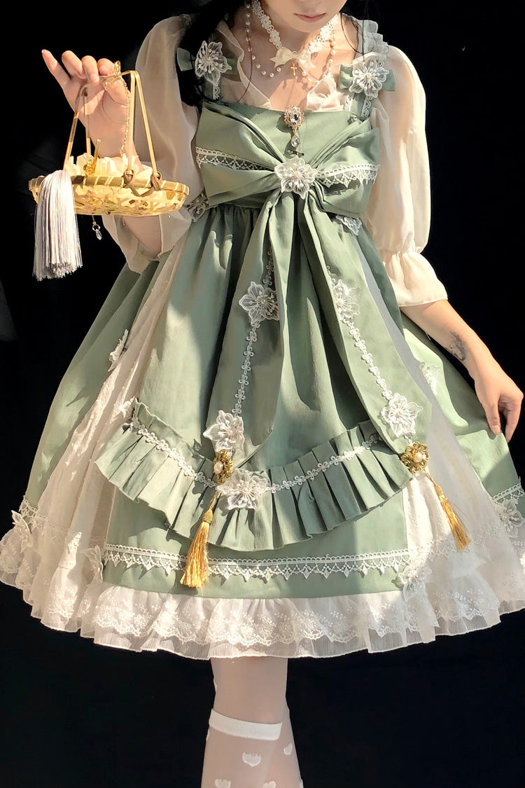 Chinese Style Rainbow Fairy Elegant Sweet Lolita JSK Dress 3 Colors