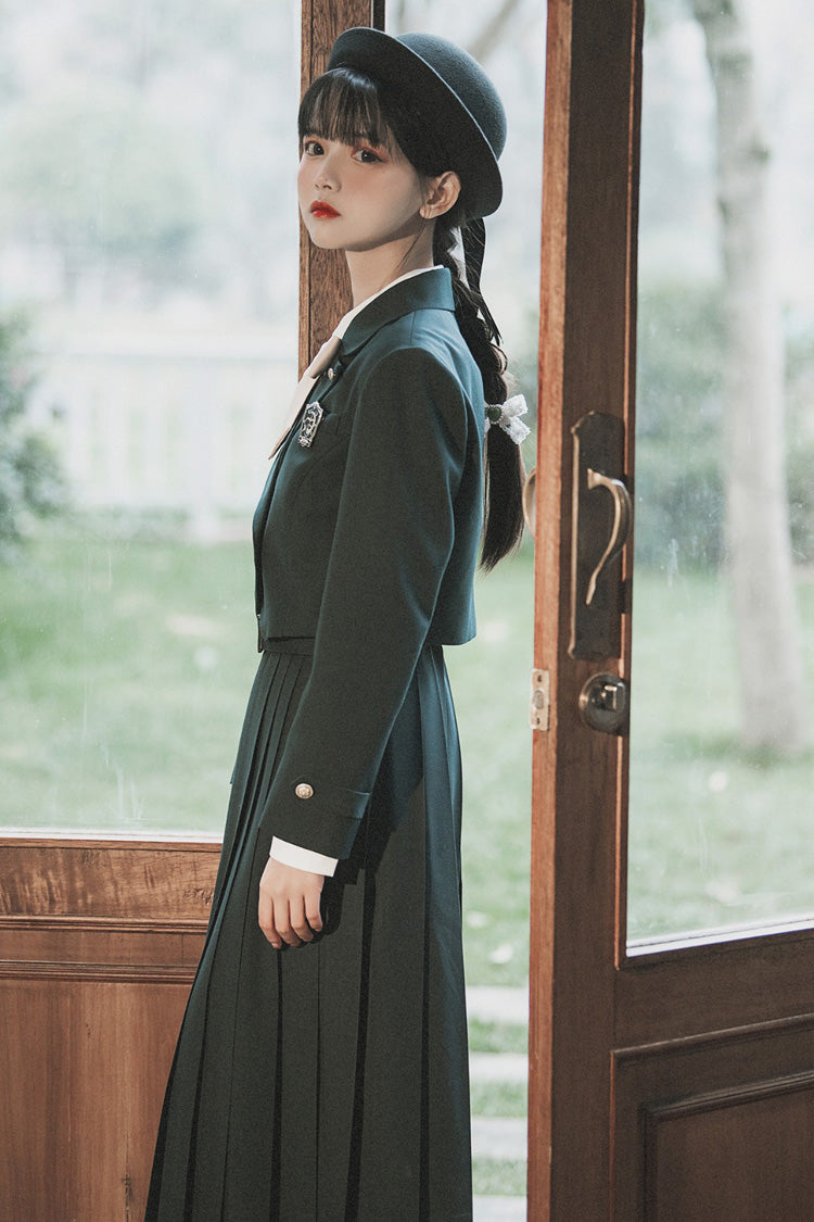 Green Artemis Sweet College Style Elegant Lolita Jumper Dress