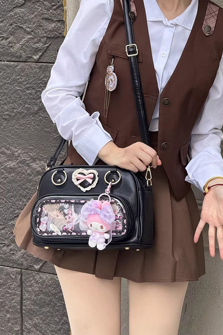 Sweet Anime-style Transparent Bow Japanese Lolita Itabag 5 Colors