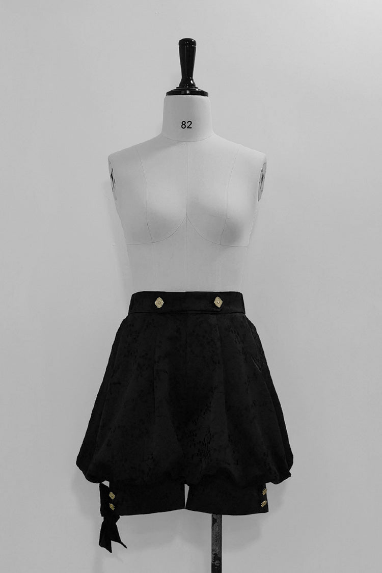 Black Hunting Rabbits Gothic Vintage Ouji Fashion Lolita Shorts