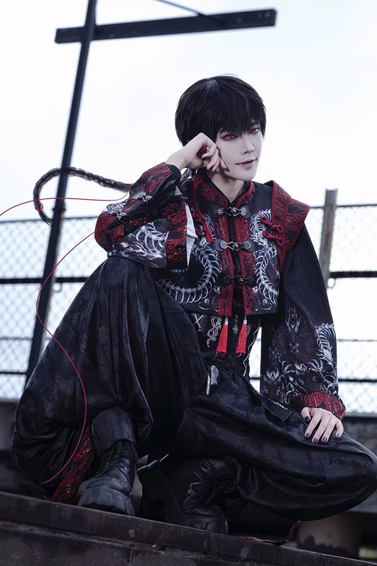 Bone Dragon Long Sleeves Print Ouji Fashion Classic Lolita Coat 2 Colors