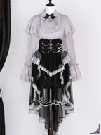 Dark Gothic Punk Classic Lolita Dress Outfit Halloween Costume Cosplay Skirt