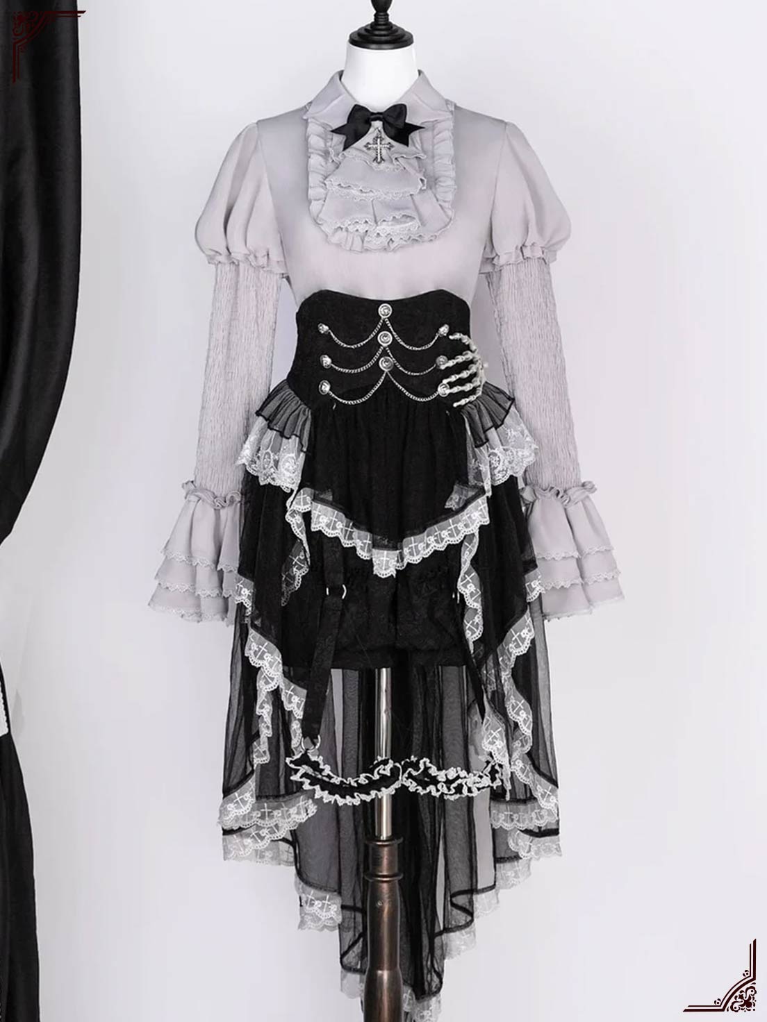 Dark Gothic Punk Classic Lolita Dress Outfit Halloween Costume Cosplay Skirt