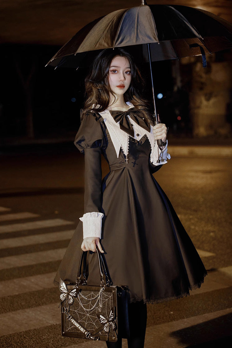 Maze Butterfly Print Gothic Lolita Shoulder Itabag 3 Colors