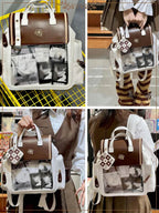 Lolita Bags  Brown Blue Lovely Sweet College Style Lolita Backpack