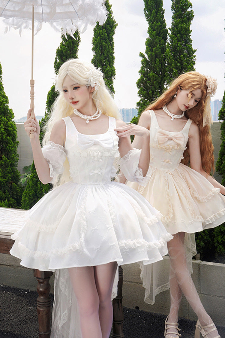 Moonlight Symphony Cardigan Bowknot Sweet Elegant Princess Lolita Jsk Dress 2 Colors