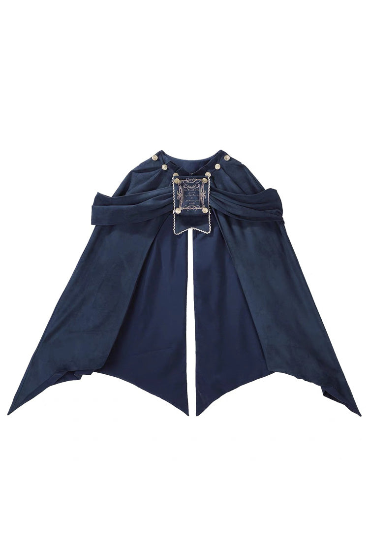 Beige Morning Mist Coast Stand Collar Long Sleeves Ruffle Embroidery Vintage Elegant Lolita Skirt Dress Set