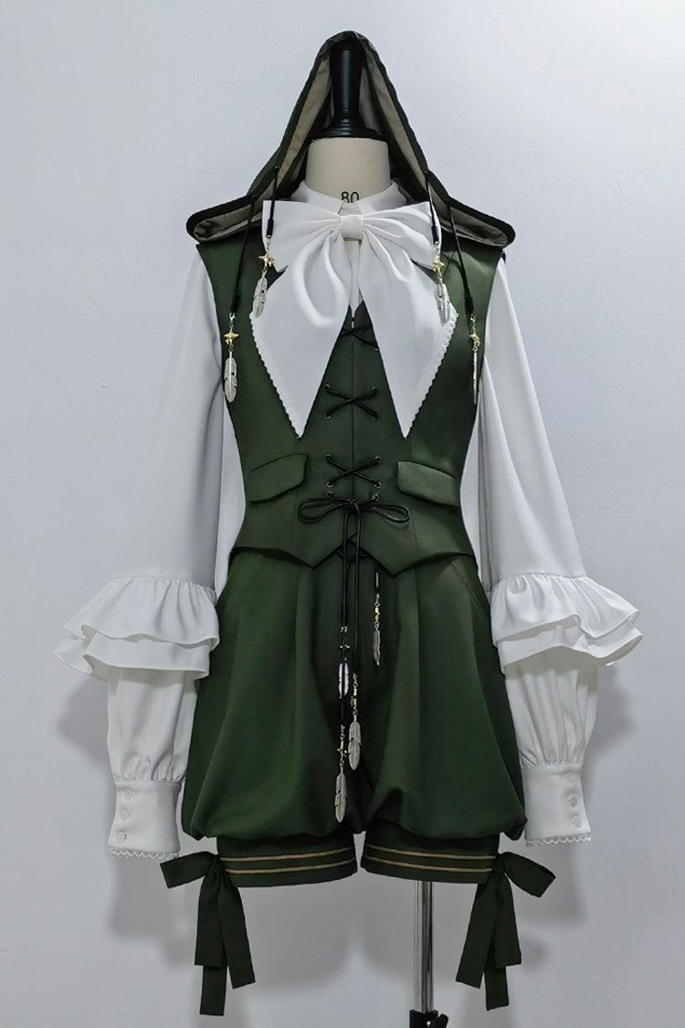 Green Rabbit Feather Sweet Prince Handsome Ouji Lolita Shorts