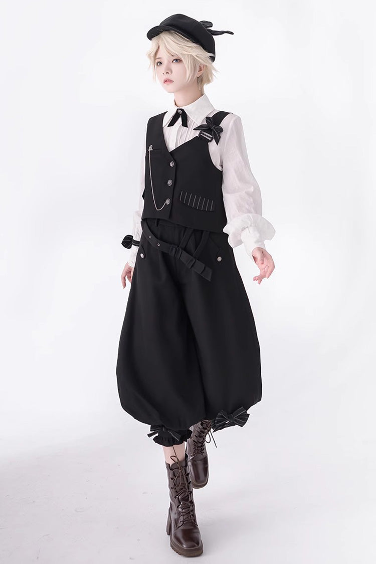 White Long Sleeves Secret Morning Paper Ouji Fashion Lolita Blouse