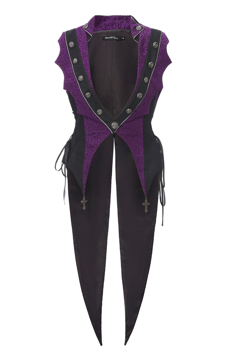 Eternal Blood Moon Forest V Collar Sleeveless Ouji Fashion Elegant Prince Handsome Lolita Coat 2 Colors