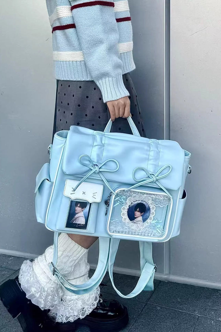 Kitten Diary Hidden Compartment Embroidered Bow Sweet Lolita Anime Itabag 8 Colors