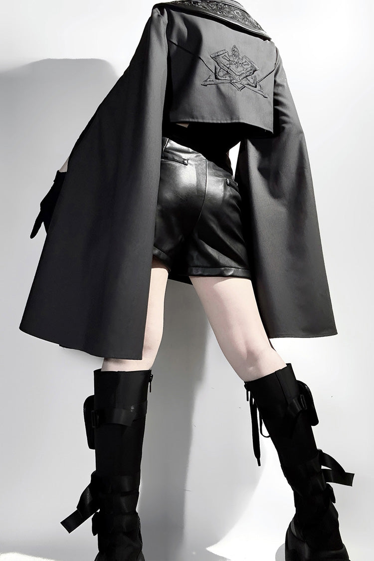 Black Black Sheep Research Society Gothic Prince Handsome Ouji Lolita Shorts Set