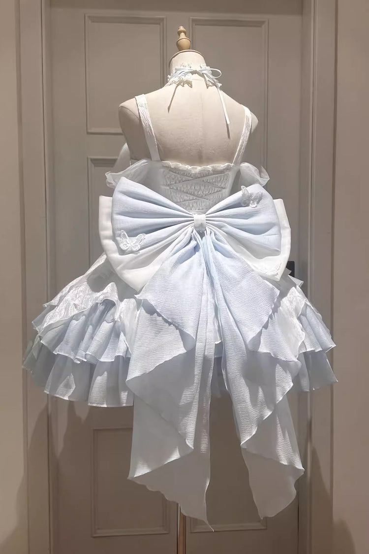 Swan Lake Multi-Layered Ruffle Bowknot Gothic Princess Lolita Jsk Dress 2 Colors