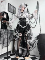 Dark Gothic Punk Classic Lolita Dress Outfit Halloween Costume Cosplay Skirt