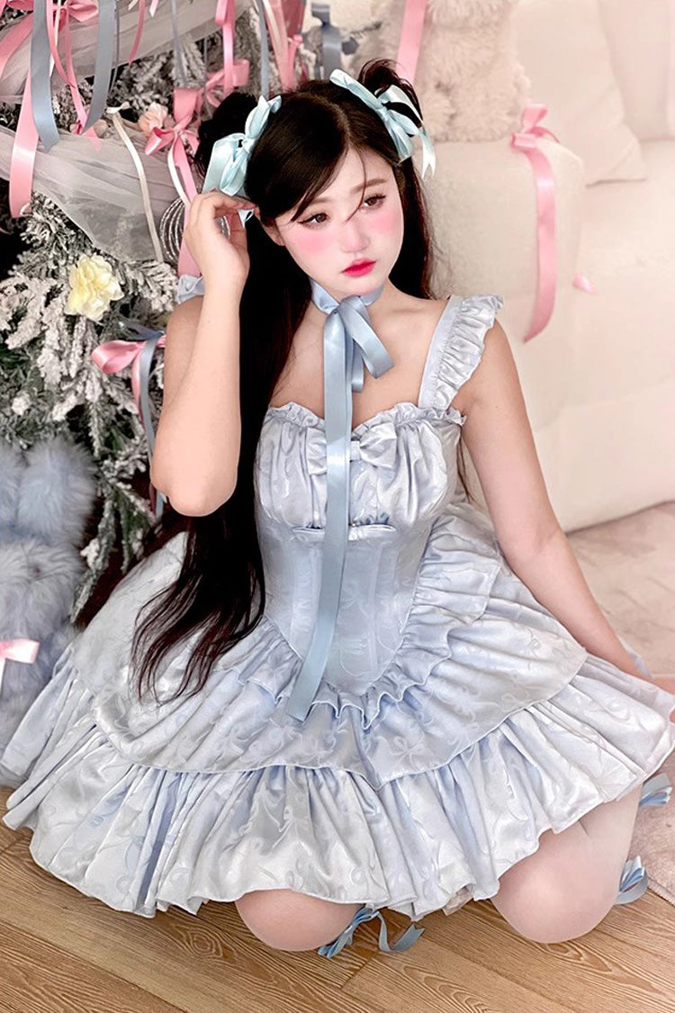 Angel Ribbon Multi-layer Ruffle Lace Sweet Lolita Dress 3 Colors
