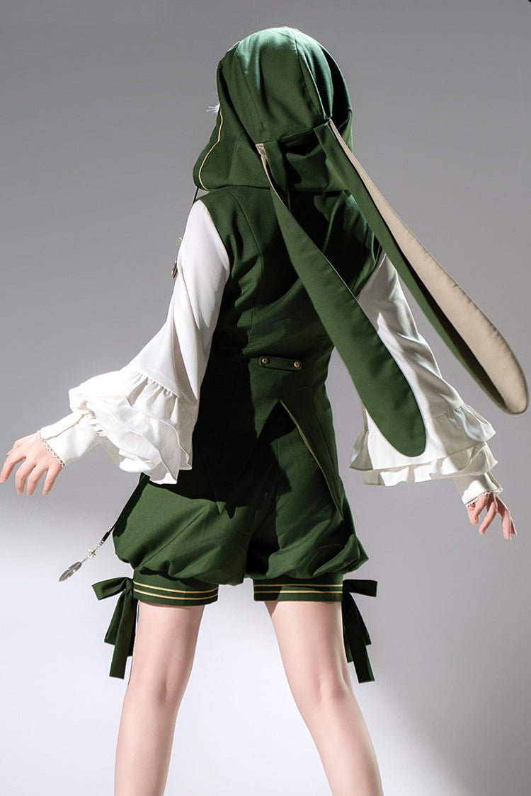 Green Rabbit Feather Sweet Prince Handsome Ouji Lolita Vest